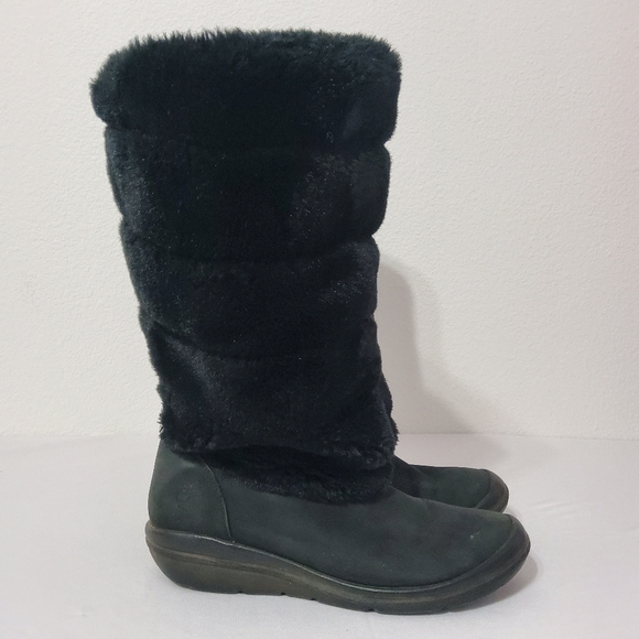timberland faux fur boots